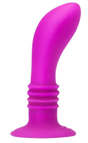 Лиловый анальный вибростимулятор на присоске Baile Booty Passion BI-014161 (12 см)