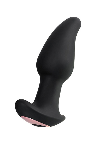 Чёрная анальная втулка с эффектом римминга Erotist Hurricane 541316 (14 см)