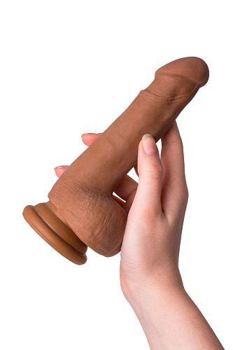 Коричневый вибратор-реалистик ToyFa Mr.Lopez 981104-1 (19 см)