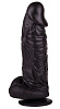 Большой чёрный фаллоимитатор на присоске LOVETOY (А-Полимер) 405500 (20,5 см)