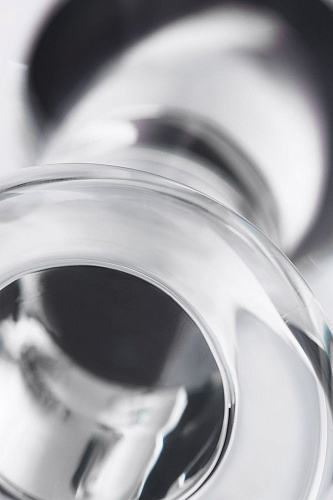 Стеклянная анальная втулка с загнутым кончиком Sexus 912188 (11,5 см)