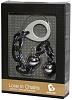 Серебристо-чёрные вагинальные шарики на силиконовой цепочке Rocks-Off Love in Chains LICBLK