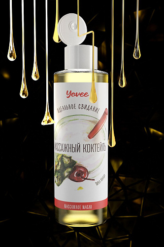 Масло для массажа с ароматом пина колады ToyFa «Массажный коктейль» 722105 (50 мл)