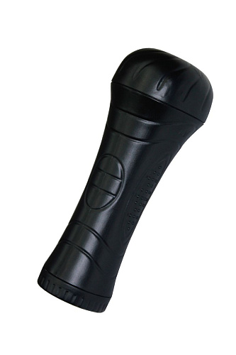 Мастурбатор телесно-чёрного цвета в колбе Xise XS-MA70001-E