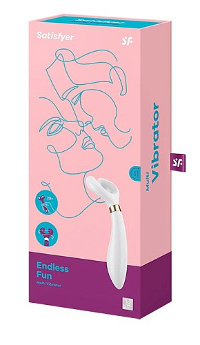 Белый вибромассажёр для пар Satisfyer Partner Multifun 3 J2018-40-WHITE