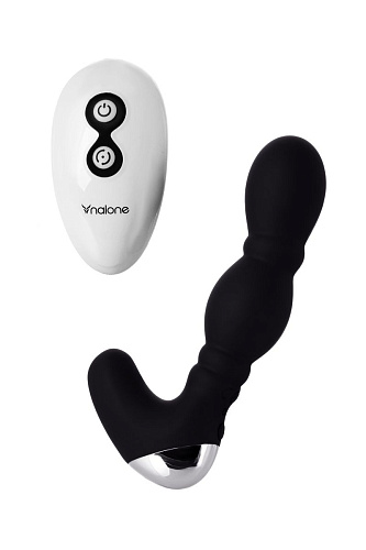 Чёрный вибромассажёр простаты Nalone Dragon CS-BO29