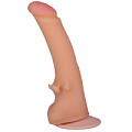 Телесный фаллоимитатор на присоске со стимулирующими усиками LOVETOY (А-Полимер) 815000 (19 см)