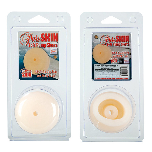 Телесная насадка к вакуумной помпе California Exotic Novelties Pure Skin Pump Sleeve-Universal SE-1047-30-2