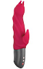 Малиновый вибратор с клиторальным отростком Fun Factory Darling Devil 07130 (20,5 см)