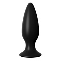 Чёрная большая анальная вибропробка Pipedream Large Rechargeable Anal Plug PD4774-23 (13,5 см)