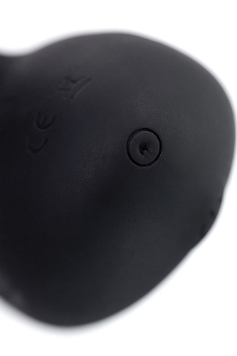 Чёрный стимулятор простаты с вибрацией Levett Maud 15049