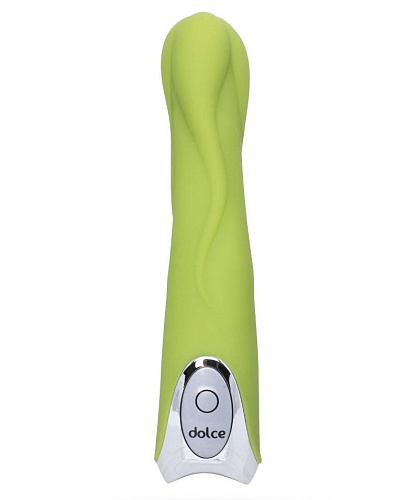 Зелёный вибратор ToyFa Dolce Mateo 591002 (16,5 см)