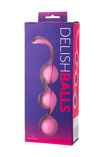 Розовые тройные вагинальные шарики из силикона Seven Creations DELISH BALLS F0118R40PGAL