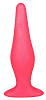 Розовая анальная пробка с узеньким кончиком LOVETOY (А-Полимер) 433400 (14 см)