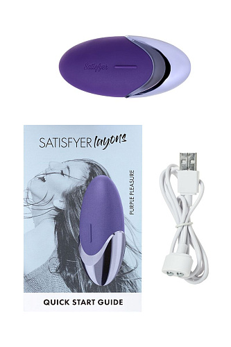 Фиолетовый вибромассажёр Satisfyer Layons Purple Pleasure J2018-27-5