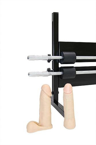 Чёрная секс-машина LoveMachines «Дабл-Слайдер» Power FM0217