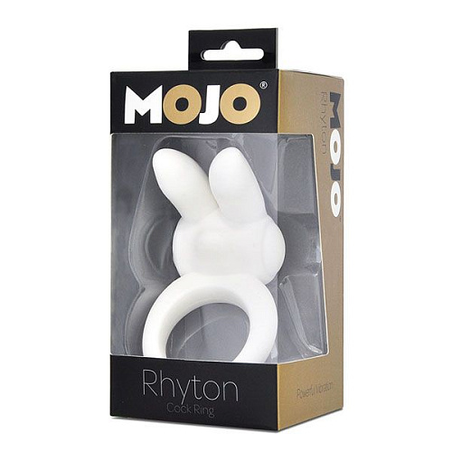 Белое эрекционное кольцо с виброушками Seven Creations MOJO RHYTON 50882