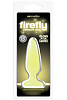 Жёлтая анальная пробка, светящаяся в темноте NS Novelties Firefly Pleasure Plug Small NSN-0475-28 (10,1 см)