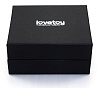 Гладкая чёрная втулка с розовым кристаллом-сердечком Lovetoy RO-BH06 (7,6 см)