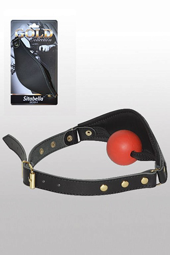 Кожаный кляп Sitabella Sitabella Gold Collection 3097-1G