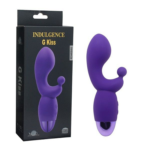 Фиолетовый вибратор Howells INDULGENCE Rechargeable G Kiss 174213pur (16,5 см)