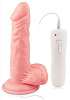 Телесный вибратор Howells 7 Vibrating Dong with Vibrating Balls 84014-flesh (16 см)