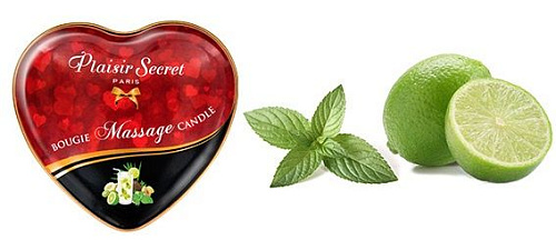 Массажная свеча с ароматом мохито Plaisir Secret Bougie Massage Candle 826066