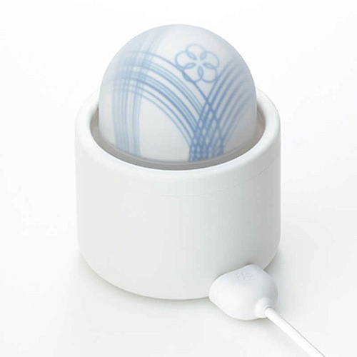 Белый вибромассажёр Tenga Temari Mizu HMT-01