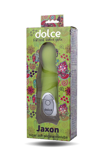 Нежно-зелёный вибратор ToyFa Dolce Jaxon 591004 (12,5 см)