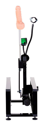 Чёрная секс-машина с фаллической насадкой телесного цвета MyWorld - DIVA Motion 913543