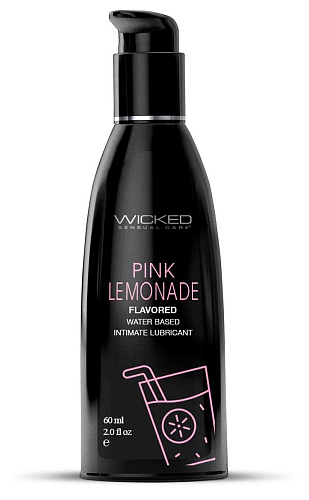 Лубрикант с ароматом розового лимонада Wicked AQUA Pink Lemonade 90372 (60 мл)