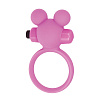 Розовое эрекционное виброкольцо Toyz4lovers TEDDY COCKRING SILICONE  T4L-00801785