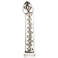 Стеклянный фаллос со внутренними спиралями Sexus Glass 912062-2