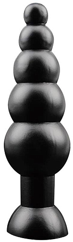 Чёрная анальная ёлочка Chisa Large Anal Bead CN-131267184 (18,5 см)