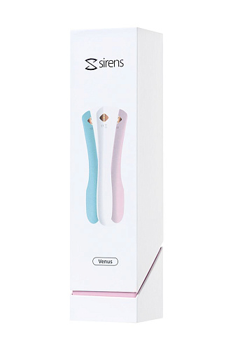 Нежно-розовый гибкий водонепроницаемый вибратор Sirens Venus S-1 (22 см)