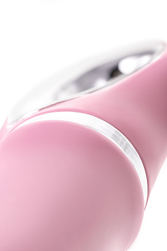 Нежно-розовый вибратор с клиторальным стимулятором JOS JOLY LIMITED EDITION 783024 (19,6 см)