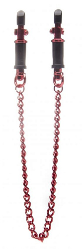 Красные зажимы для сосков Shots Media BV Vice Nipple Clamps OU087RED