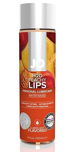 Лубрикант на водной основе с ароматом персика System JO Flavored Peachy Lips JO40176 (120 мл)