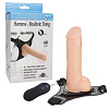 Телесный вибрострапон Howells 7 Harness Realistic Dong 92009Flash (17,5 см)