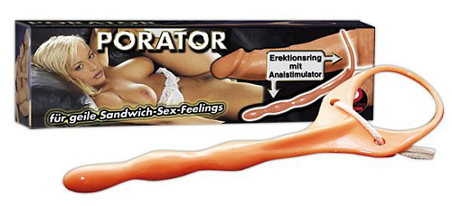 Телесное эрекционное кольцо со стимулятором ануса Orion 0510300