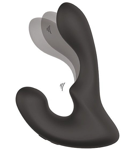 Чёрный массажёр простаты с 2 моторами Dream Toys BOOTY ROCKER 21382