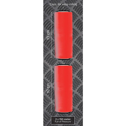 Набор из двух рулонов красной ленты для фиксации - 2 х 150 м. O-Products 146-1013