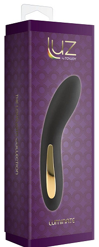 Чёрный вибромассажёр Toy Joy Luminate Vibrator 3006010296 (17 см)