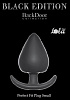 Анальная пробка в чёрном цвете Lola toys Perfect Fit Plug Small  4213-01Lola (7,4 см)