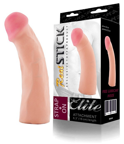 Фаллоимитатор-насадка телесного цвета ToyFa 984044 (16 см)