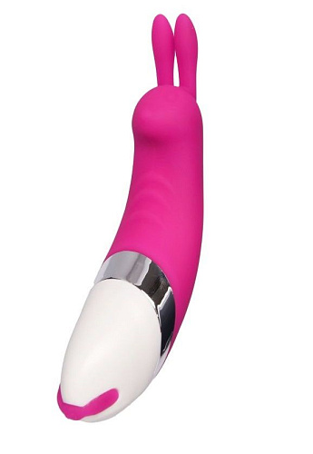 Розово-белый мини-вибратор в форме кролика Xinlv XL-803