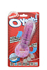 Фиолетовое эрекционное кольцо с вибрацией и пальчиком Screaming O OYEAH PURPLE OYH-101PU