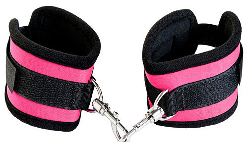Оковы на ноги из неопрена розового цвета ToyFa 702002