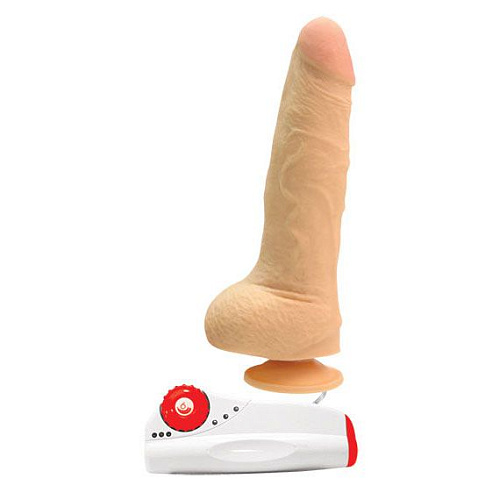 Вибратор на присоске телесного цвета Topco Sales Average Joe The Fire Fighter Kevin Vibrating 1101307 (22 см)