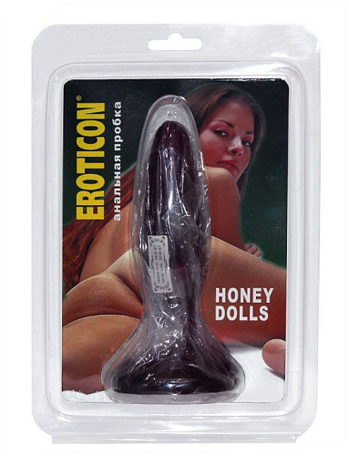 Фиолетовая анальная пробка Eroticon HONEY DOLLS 30146 (16 см)